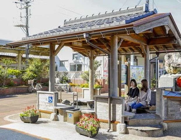 浜坂駅前 足湯