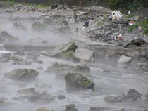 湯原温泉 砂湯