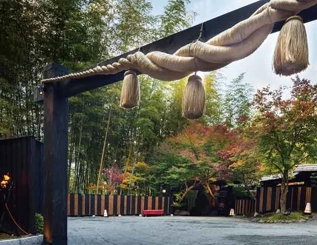 秘境 白川源泉 山荘 竹ふえ