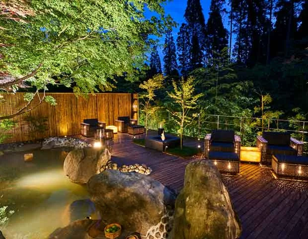 秘境 白川源泉 山荘 竹ふえ