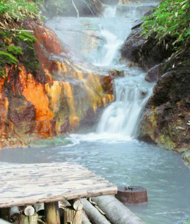 大湯沼川天然足湯
