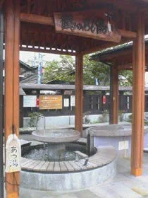 鶴の足湯