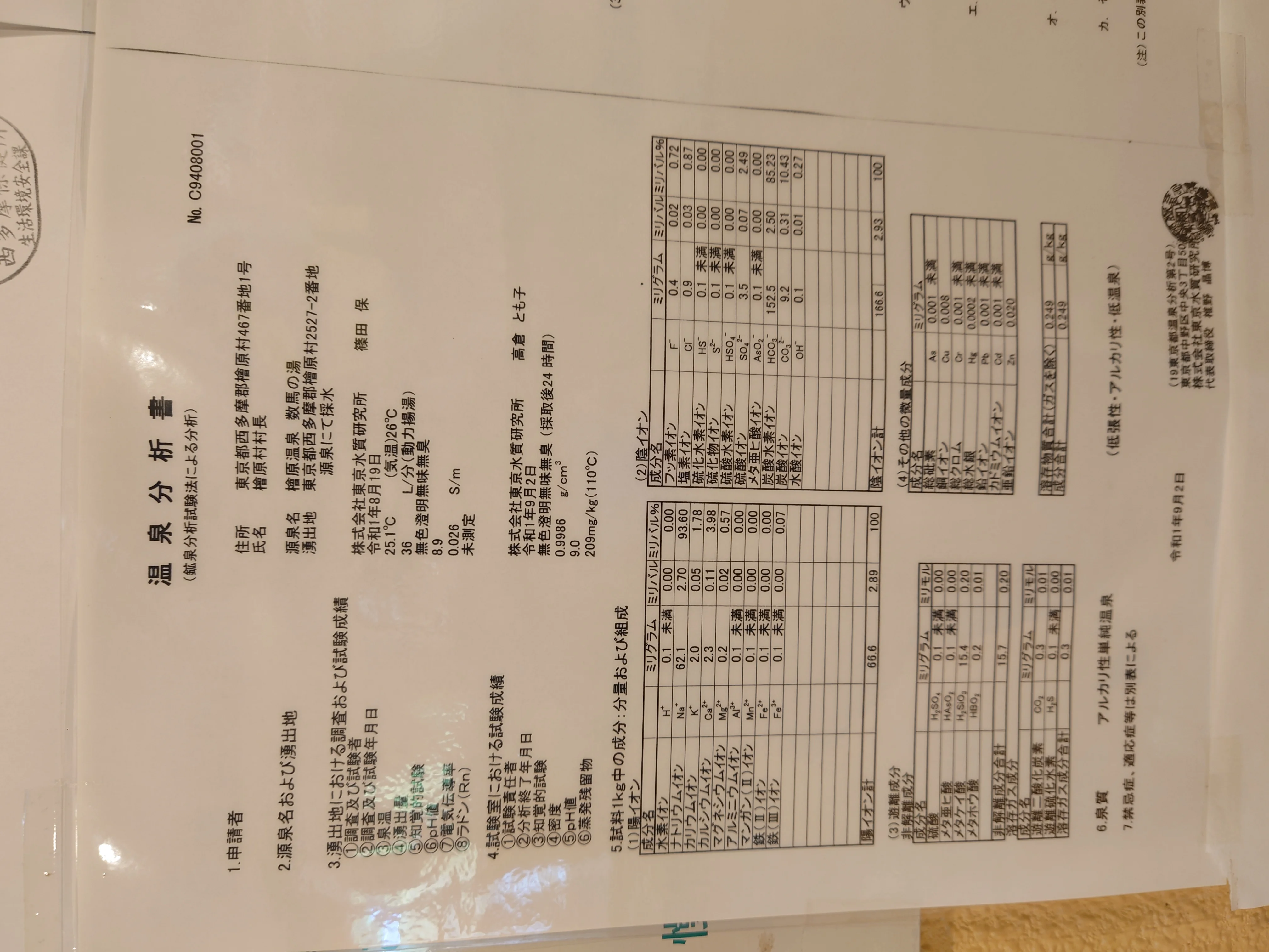檜原温泉センター数馬の湯（ひのはら）