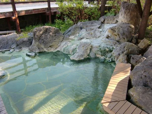 川湯温泉街のあし湯