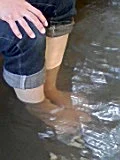渋温泉大湯の足湯「のふとまる」